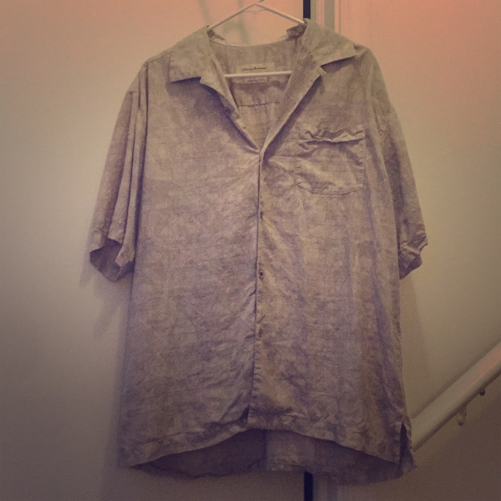 100% silk tommy bahama shirt